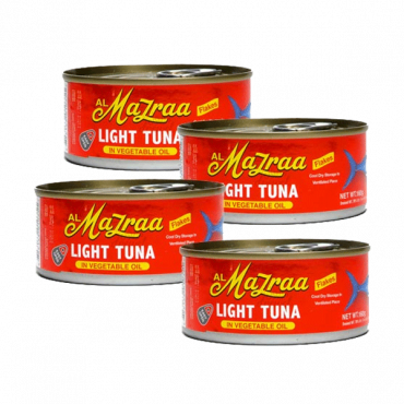 AL MAZRA LIGHTMEAT TUNA IN OIL 4X160GM 