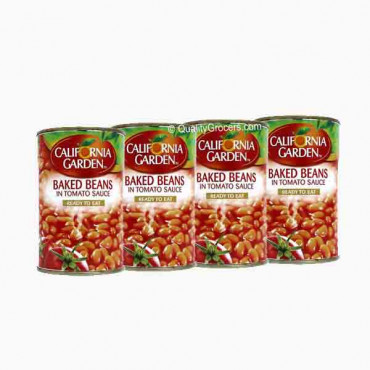 C/G BAKED BEANS IN T/SAUCE 4 X 450GM @ 10 % OFF فاصوليا مطبوخة مع صلصة ح/ك 4×450جرام@10%