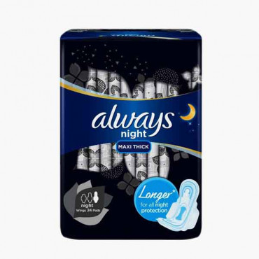 ALWAYS NIGHT 24'S اولويز فوط صحية ليلية 24 حبة 