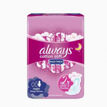 ALWAYS CLEO NIGHT 24 3.1 NEW فوط صحية نسائية 