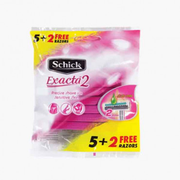 SCHICK EXACTA II WOMEN 5+2S شفرات حلاقة نسائية 5+2