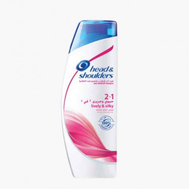 HEAD &SHOULDER SHAMPOO LIVELY & SILKY  200ML شامبو انسيابي وحريري 200ملي