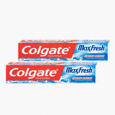 COLGATE MAX FRESH TOOTHPASTE ASSTD 2X75ML 0