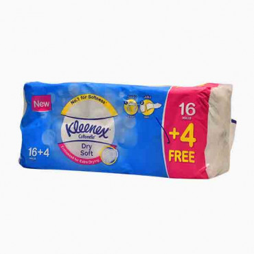 KLEENEX BATHROOM TISSUE DRISOFT WHITE 16+4FREE 0