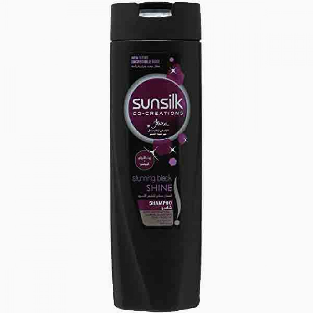 SUNSILK SHAMP BLACK SHINE(SDY) 400ML شامبو صانصلك اللمعان الاسود 400 مل 