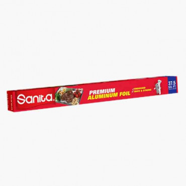 SANITA ALUMINIUM FOIL 37.5 SQF HD سانيتا اوراق قصدير 37.5 قدم مربع