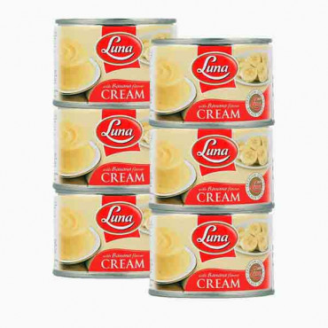 LUNA STERILISED CREAM 6X155GM قشطة لونا 6×155جرام