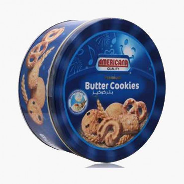 AMERICANA COOKIES TINS BLUE 454 GM كوكيرز امريكانا 454 جرام