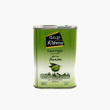 RAHMA EXTRA VIRGIN OLIVE OIL TIN 400ML زيت زيتون يكسترا رحمة 400 مل