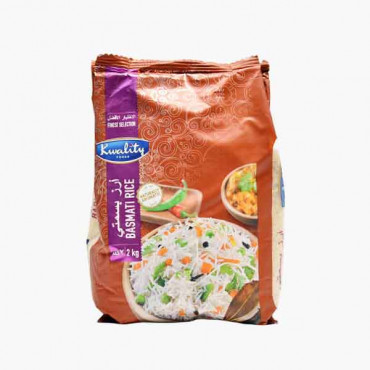 KWALITY INDIAN BASMATI RICE 2 KG ارز بسمتي هندي كواليتي 2كجم