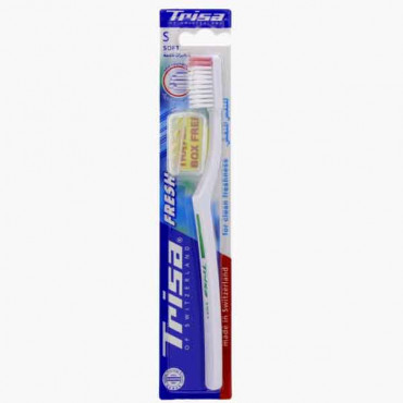 TRISA TOOTH BRUSH FRESH SOFT تريسا فرشاة اسنان ناعمة 