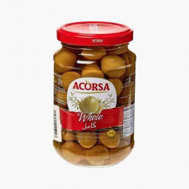 ACORSA OLIVES GREEN PLAIN 200 GM زيتون اخضر اكورزا 200جرام