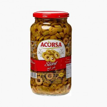 ACORSA OLIVES GREEN SLICED 450 GM زيتون اخضر شرائح اكورزا 450جرام