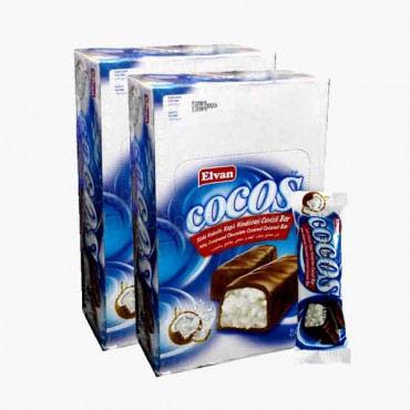 ELVAN COCOS COCONUT CHOCO 2X24X16GM شوكو جوز يلفان 150جرام