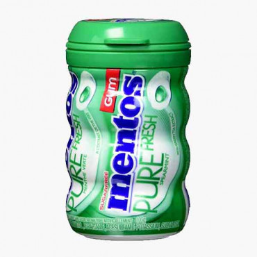 MENTOS BOTTLE SPEARMINT 1.750GM50S علكة مينتوس بالنعناع الحار  87.5 غم 