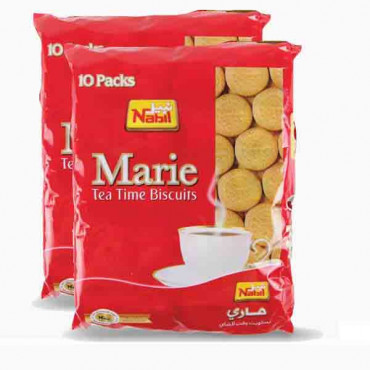 NABIL MARIE BISCUITS 2X10X56 GM+112GM بسكويت ماري نبيل 2×10×56جرام+112جرام