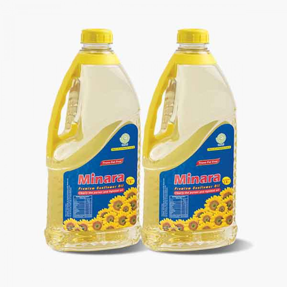 MINARA FRYING OIL 2X1.8LTR زيت قلي مينارا 2×1.8لتر