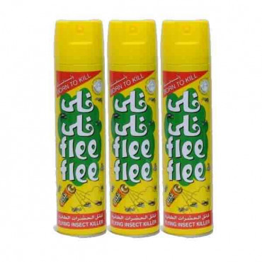 FLEE-FLEE FLYING INSECT KILLER (YELLOW) 400ML 2+1FREE 0