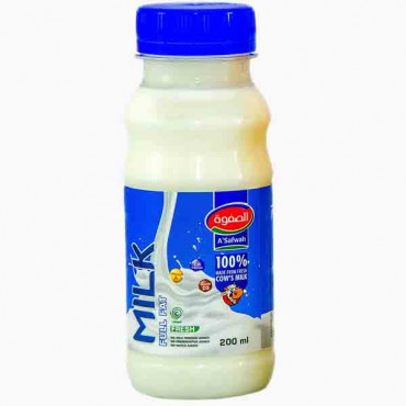 AL SAFAWAH FRESH MILK BOTTLE 200 ML حليب الصفوة الطازج 200 ملم