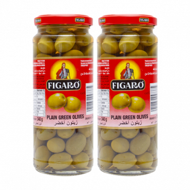 FIGARO PLAIN GREEN OLIVES 3X200GM OFFERزيتون اخضر فيغارو 3×200جرام