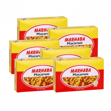 MARHABA MACARONI 5X400 GMمعكرونة مرحبا 5*400جرام